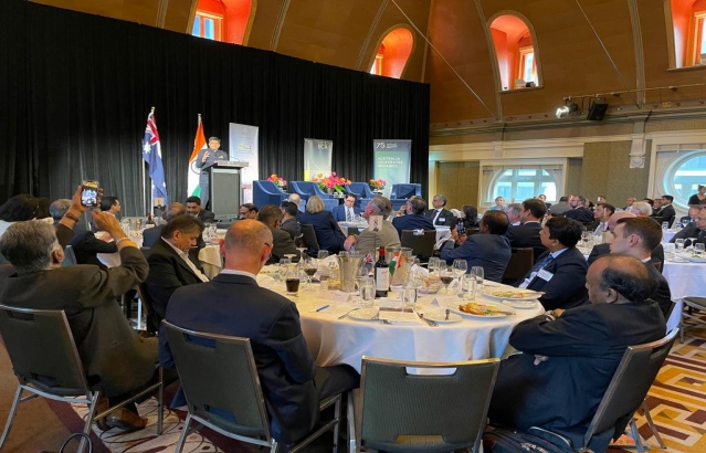 Addressed business leaders at lunch organised by Business Council of Australia in Sydney. 
